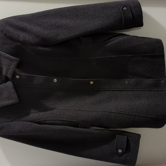 St. John's Bay Black Pea Coat Classic Design - Picture 4 of 16